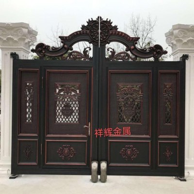 鋁藝大門-鋁合金大門-別墅大門-濰坊祥輝金屬制品